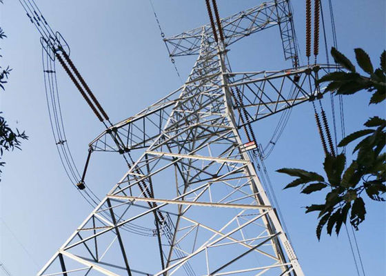 برج های فولادی مشبک گالوانیزه دو مدار Q355B 220KV
