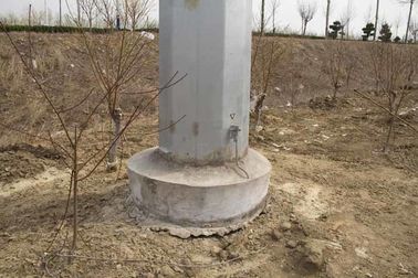 قطب استیل لوله ای گالوانیزه 110KV ، تک قطب انتقال قدرت ماست بالا
