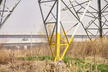 برج فولادی زاویه دار ASTM A36 230KV خفیف برای نوع کابل انتقال برق