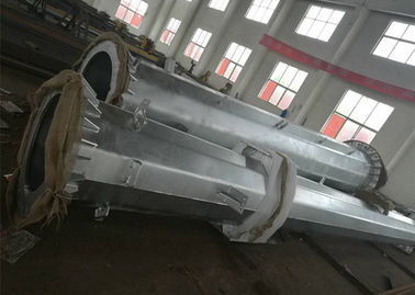 High Tension 10KV Electricity Pylons Steel Pole Structure For Transmission Line